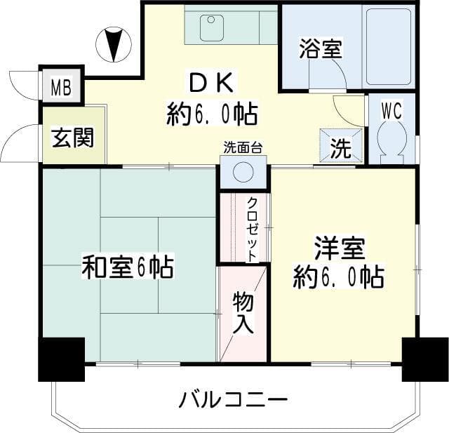 コートアオイ 5階の間取り 1