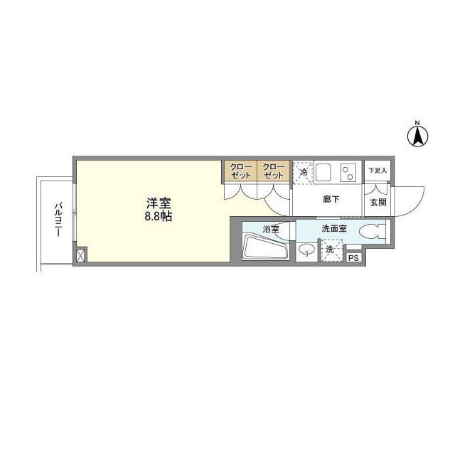 コンフォリア桜上水 2階の間取り 1