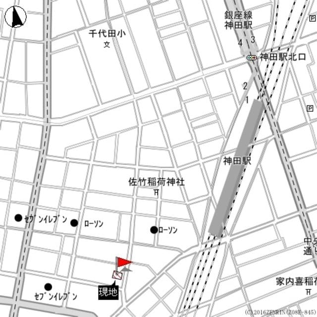 シャルム内神田 2階の地図 1
