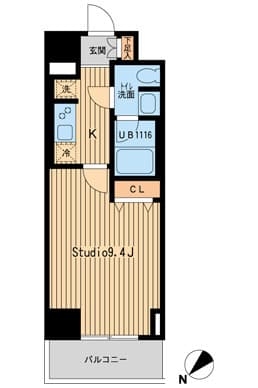 プルス上十条 4階の間取り 1