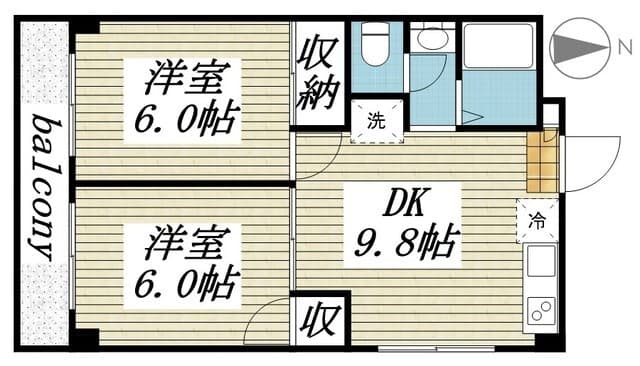 ロイヤル三原台 2階の間取り 1