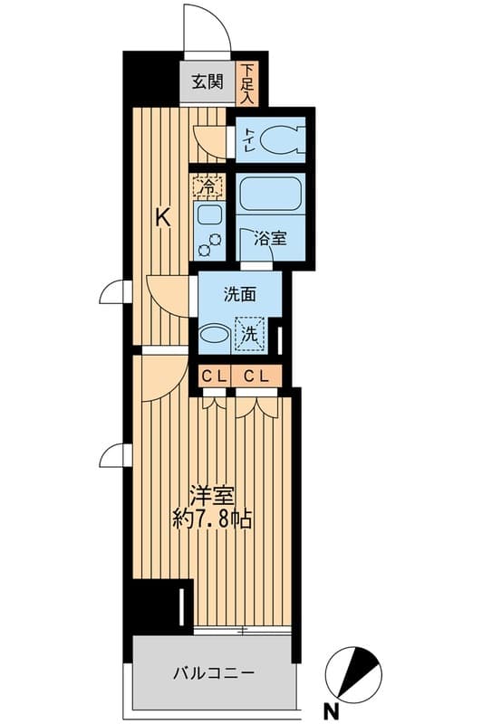 日本橋ファーストレジデンス 4階の間取り 1