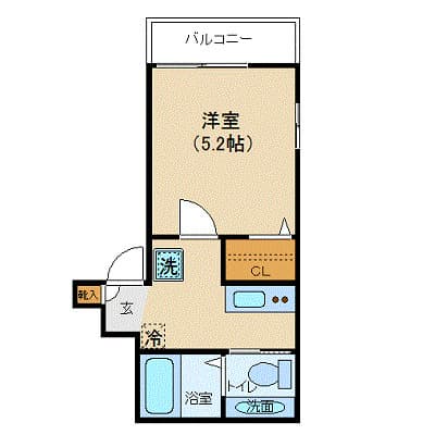 フェリーチェ阿佐ヶ谷Ⅱ 2階の間取り 1