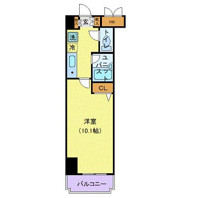 グレース東神田 4階の間取り 1