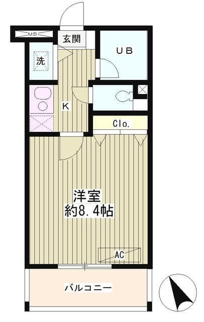 ラルゴ西早稲田 3階の間取り 1