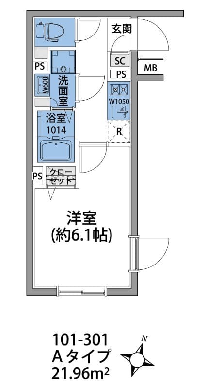 ルネサンスコート平和島ForestPark 3階の間取り 1