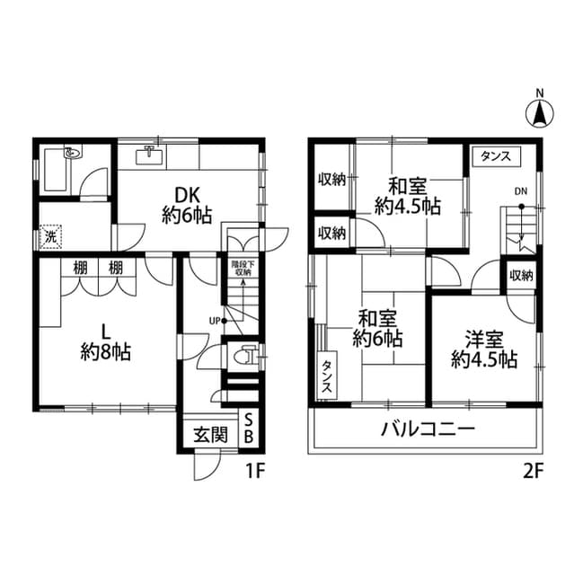 中目黒5丁目戸建貸家 1階の間取り 1