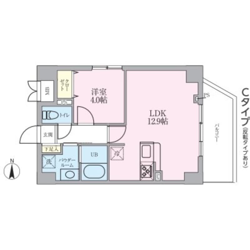Adachi Liner Toneri Residence 3階の間取り 1
