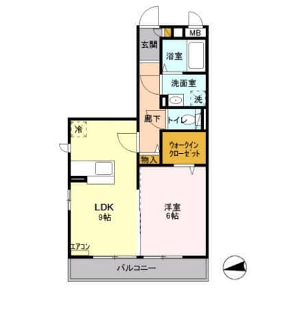 Residence Kamiya Ⅱ 2階の間取り 1