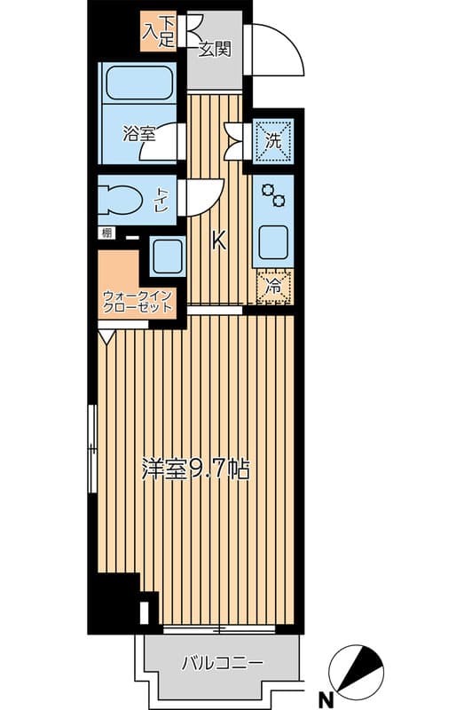 ＣＩＴＹ　ＳＰＩＲＥ　蔵前 2階の間取り 1