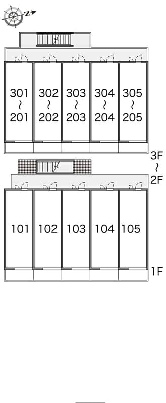 レオパレスエスト砂町 3階の間取り 1