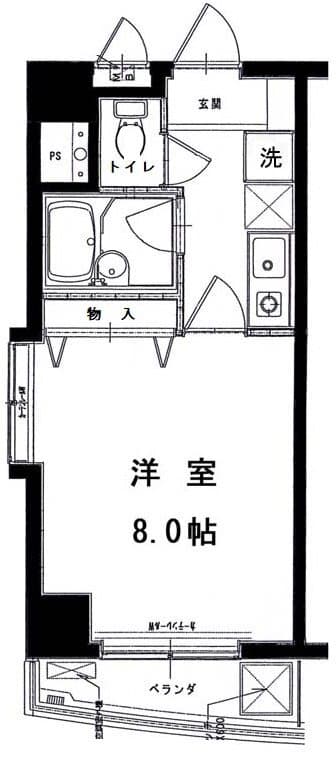 maison S.K.M 7階の間取り 1