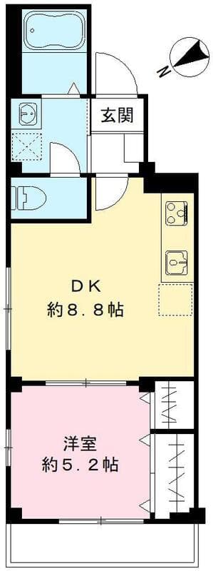 ハイツ髙沢 2階の間取り 1