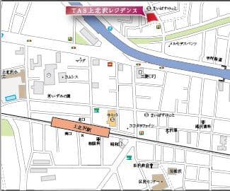 ＴＡＳ上北沢レジデンス 2階の地図 1