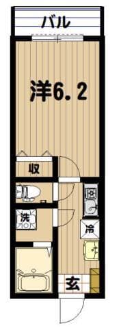 サンフィールド新小岩 3階の間取り 1