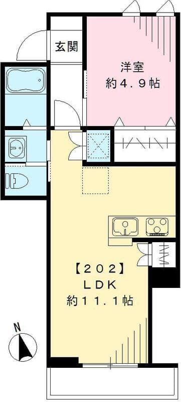 SAKURA Terrace　サクラテラス 2階の間取り 1