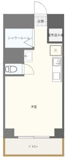 マンション築地 4階の間取り 1