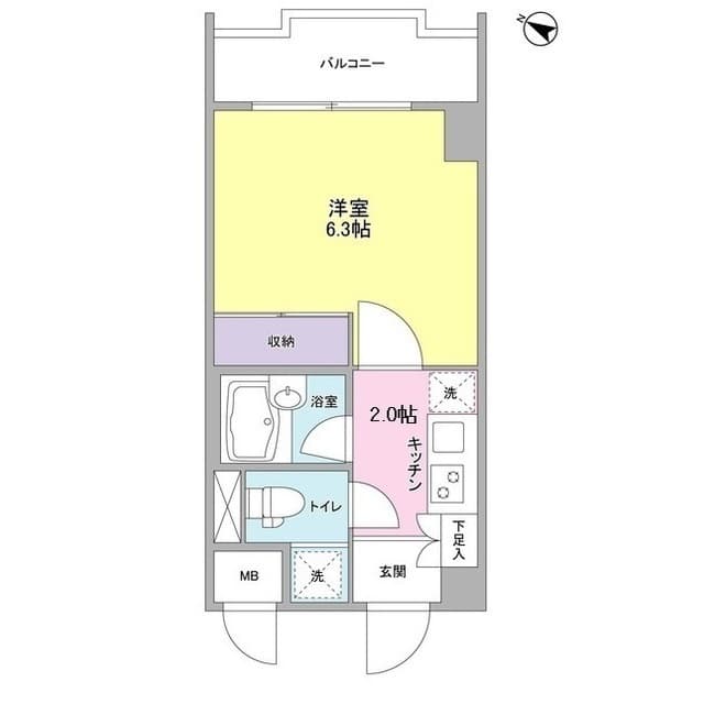 マーブルコート田園調布 3階の間取り 1