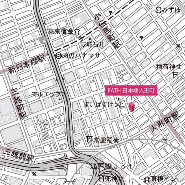 ＰＡＴＨ日本橋人形町 3階の地図 1