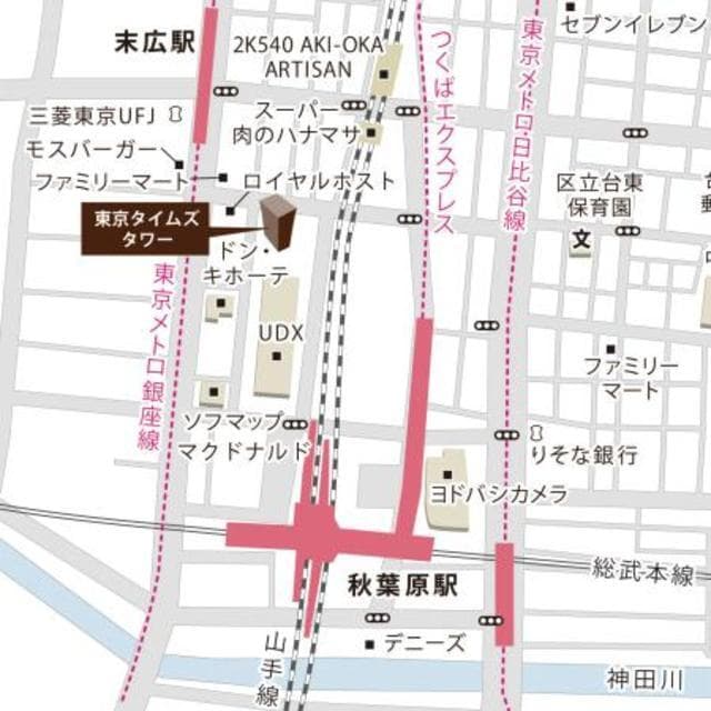 東京タイムズタワー 6階の地図 1