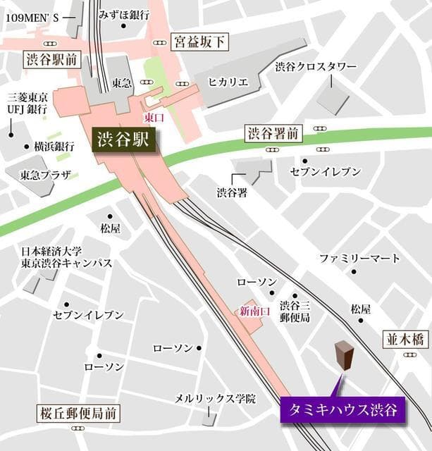 タキミハウス渋谷 5階の地図 1