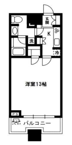 コンシェリア西新宿　TWER'S　WEST 12階の間取り 1