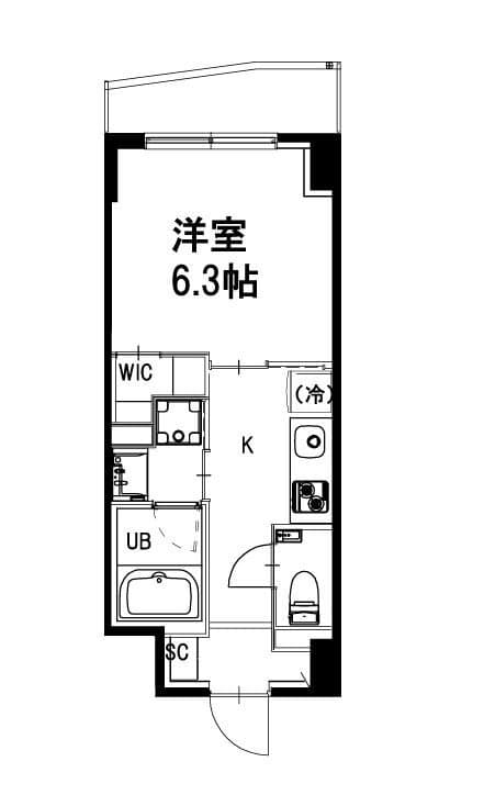 市ヶ谷仲之町ヒルズ　ウイング　South棟 3階の間取り 1