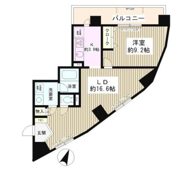 エスタシオン西新宿 5階の間取り 1