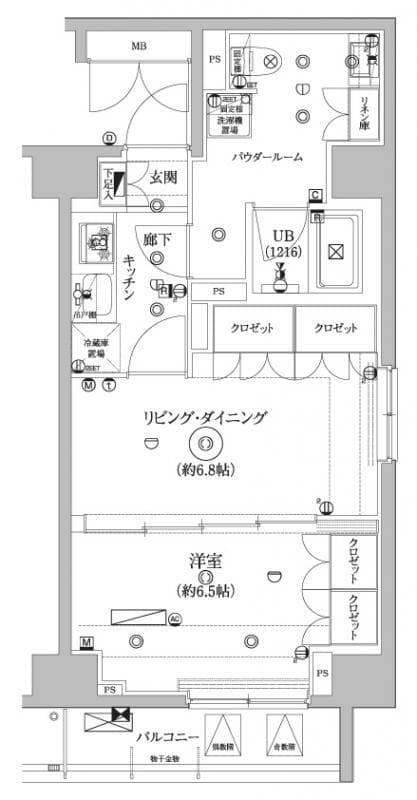 セジョリ墨田EASTⅢ 8階の間取り 1