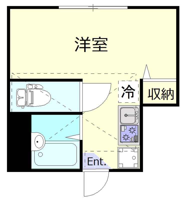 ミストラル蒲田 1階の間取り 1