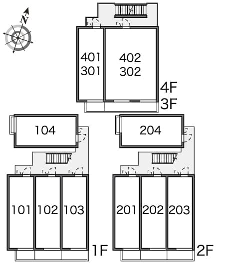 レオパレスルミエール　駒場東大 1階の間取り 1