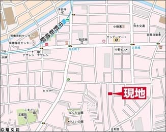 エマーレ中野新橋 3階の地図 1