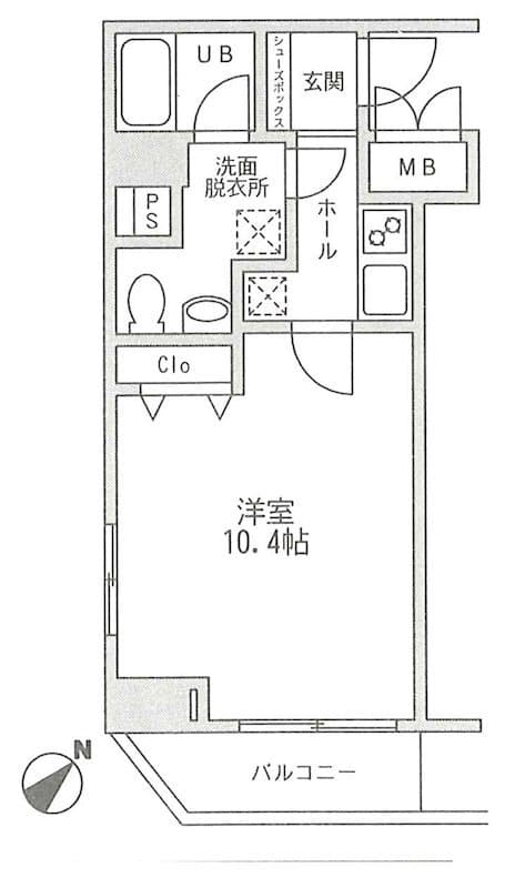 HOPE CITY 秋葉原 13階の間取り 1