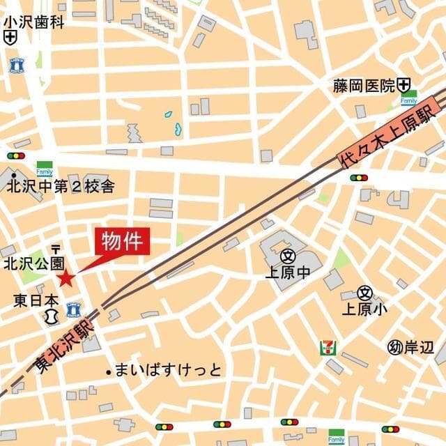 プレシス北沢公園 5階の地図 1