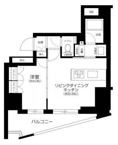 ネベル板橋 10階の間取り 1