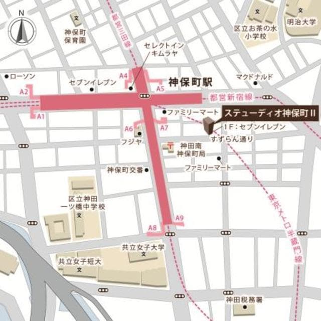 ステューディオ神保町II 5階の地図 1