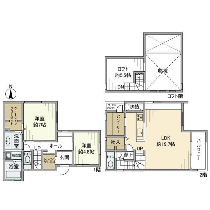 成田東戸建 1階の間取り 1