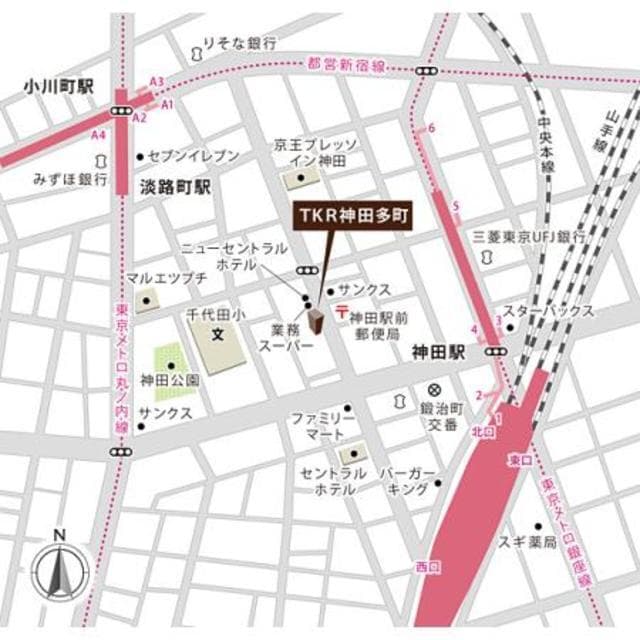 ＴＫＲ神田多町 5階の地図 1