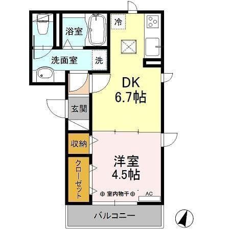 ヴィラ・マウントコーストⅡ 1階の間取り 1