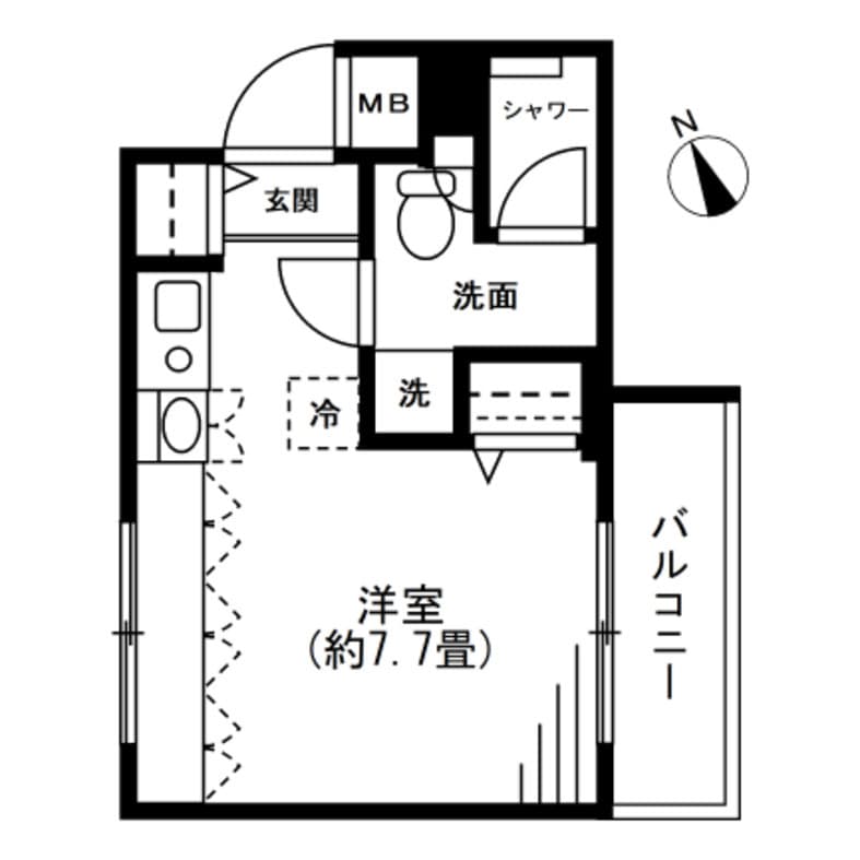 SOCIETY SAKURA-SHIMMACHI 3階の間取り 1