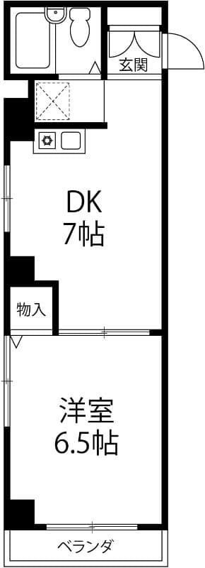 Ｆコート若木 1階の間取り 1