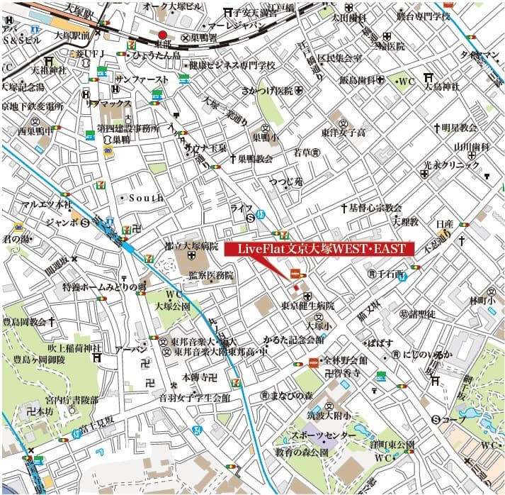 Ｌａ　Ｄｏｕｃｅｕｒ文京大塚 1階の地図 1