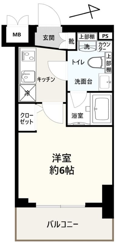 XEBEC平和島 9階の間取り 1