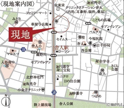 Adachi Liner Toneri Residence 6階の地図 1