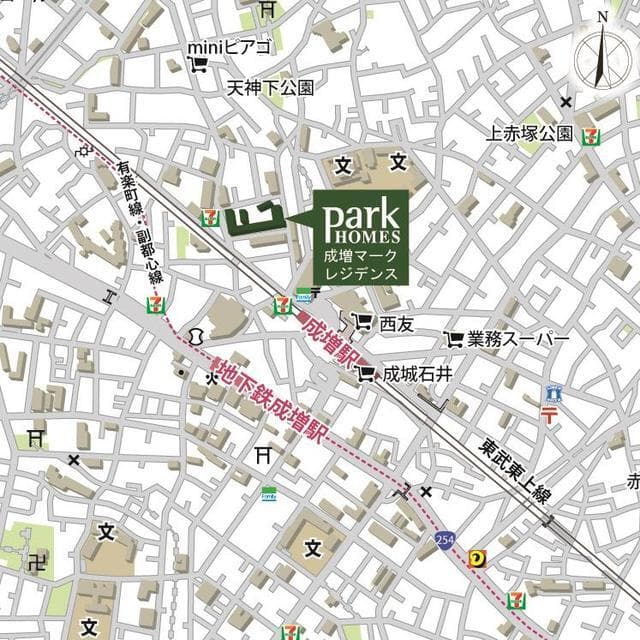 パークホームズ成増マークレジデンス 7階の地図 1