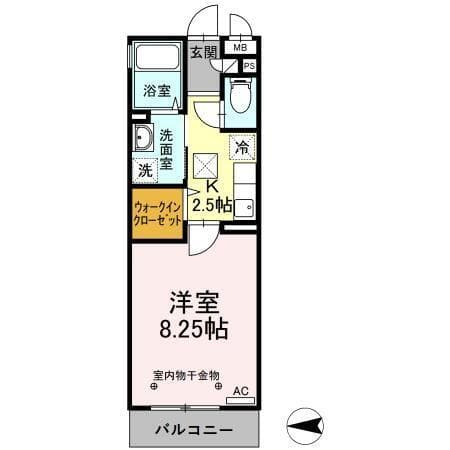 Residence Kamiya Ⅲ 1階の間取り 1