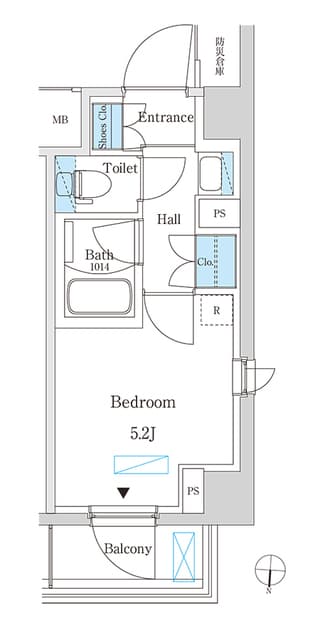 パークアクシス錦糸町スタイルズ 5階の間取り 1