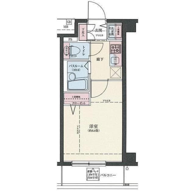 ロアール西品川 4階の間取り 1