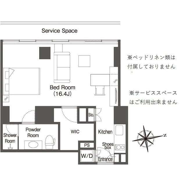 ウエリスアーバン品川タワー 18階の間取り 1