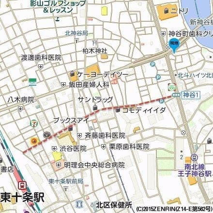 シャロン神谷陸橋 7階の地図 1